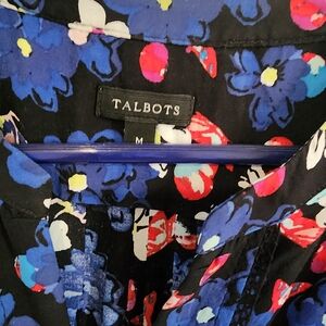 Talbots Multicolor Floral Blouse